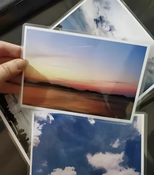 PVC coated print for interior decoration, vibrant colors and long-lasting durability.